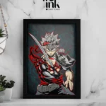 Black Clover Asta Katana Photo Frame