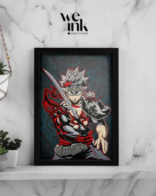 Black Clover Asta Katana Photo Frame