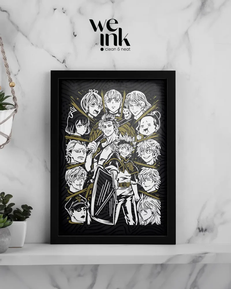 Black Clover Black bull squad Photo Frame