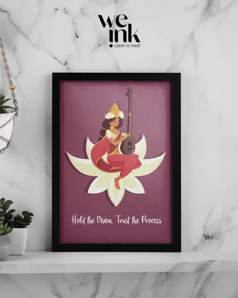 Lotus Serenity: Trust the Process Photo Frame